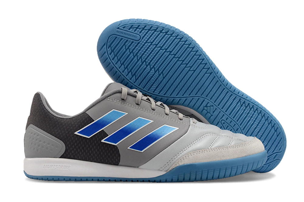 Chuteira Adidas Top Sala Futsal - Cinza/Azul
