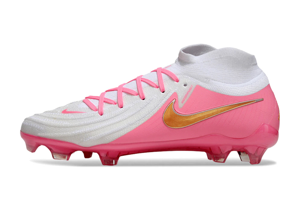 Chuteira Nike Phantom Luna 2 Elite Campo FG - Branco/Rosa