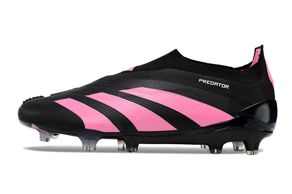 Chuteira Adidas Predstrike Elite Laceless Campo - Preto/Rosa