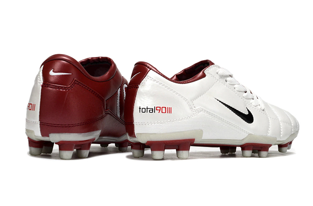 Chuteira Nike Total 90 Campo - Branco/Vermelho