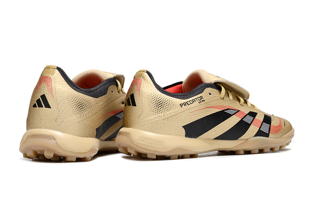 Chuteira Adidas Predator Tongue Elite 25 Society - Marrom/Preto