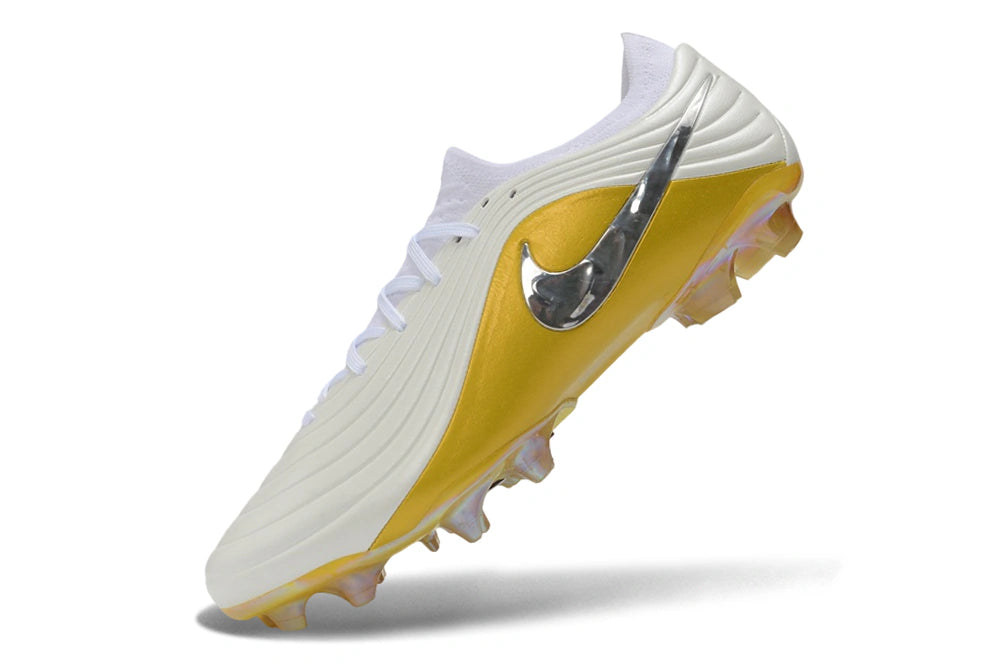 Chuteira Nike Tiempo Maestro Elite FG - Branco/Dourada
