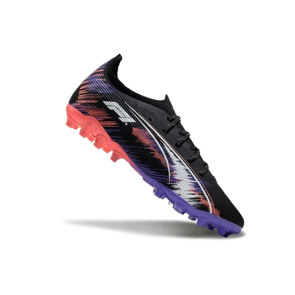 Chuteira Puma Ultra 5 Ultimate MG - Preto/Roxo/Rosa