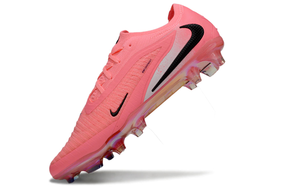 Chuteira Campo NIKE Phantom 6 Elite FG - Rosa/Preto