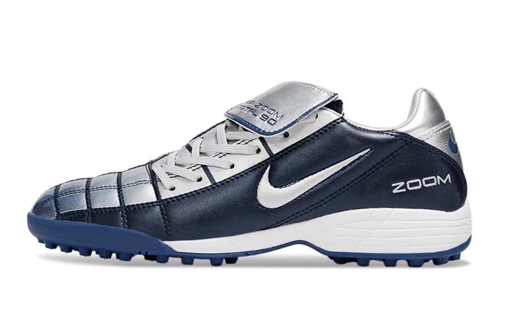 Chuteira Nike Total 90 Society - Prata/Azul