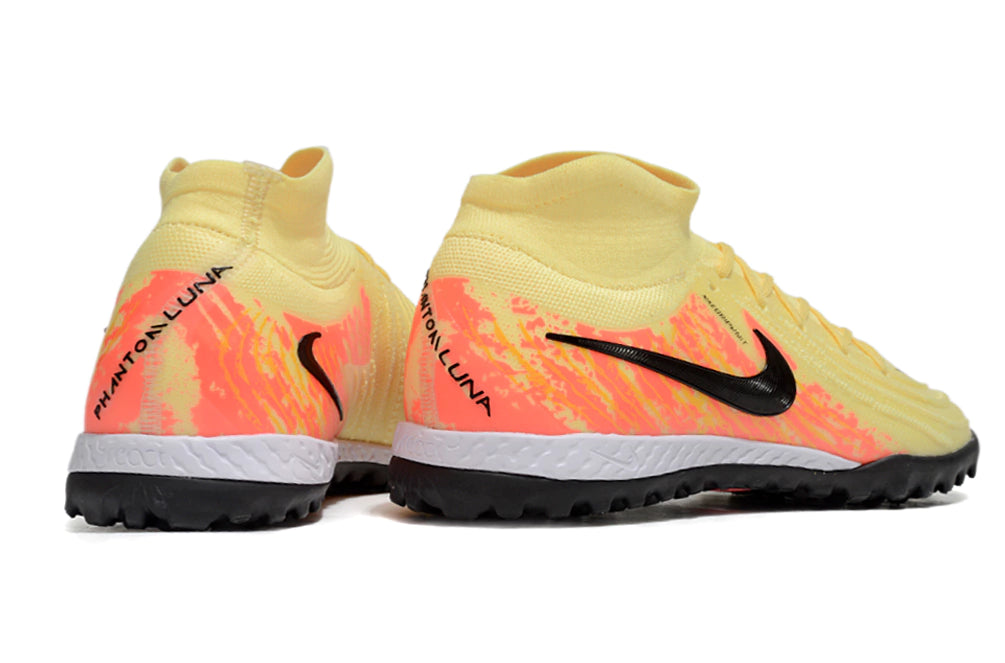 Chuteira Nike React Phantom Luna 2 Elite Society - Amarelo/Laranja/Preto