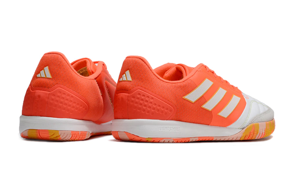 Chuteira Adidas Top Sala Futsal - Branco/Laranja
