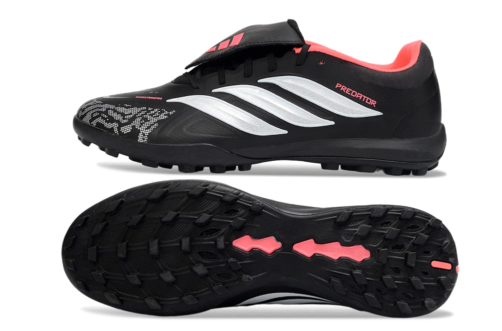 Chuteira Adidas Predator Tongue 26 Society - Preto/Vermelho