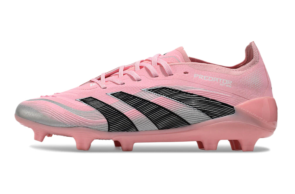Chuteira Adidas Predator Elite 25 Campo FG - Preto/Rosa