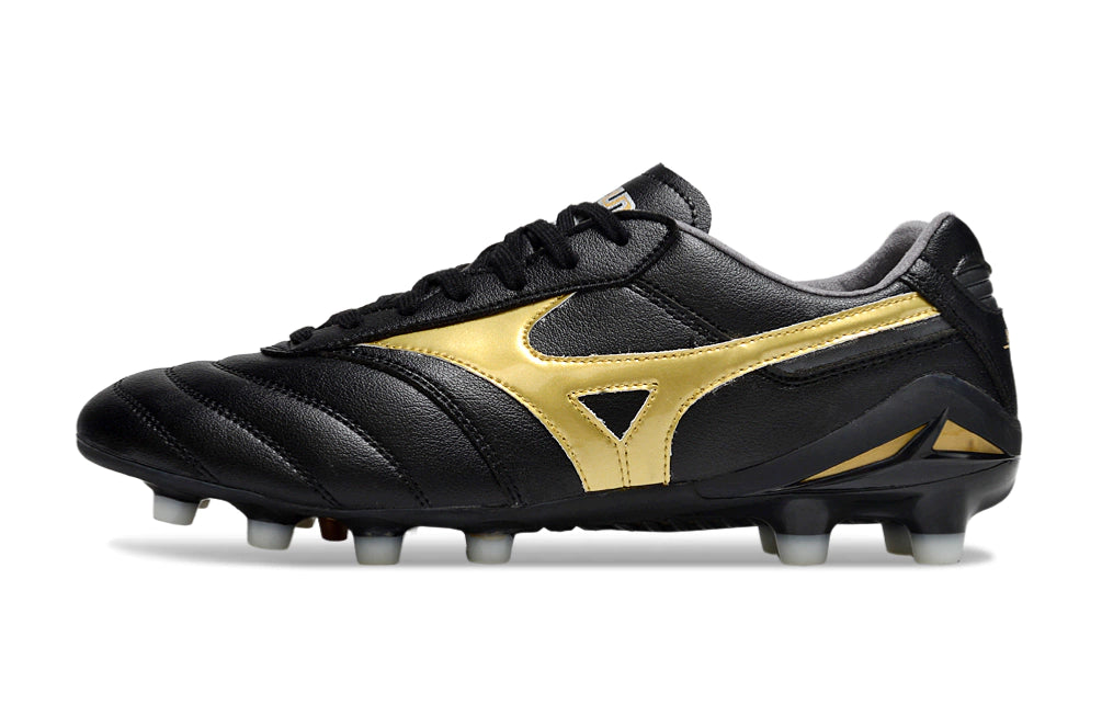Chuteira Mizuno Morelia Neo Campo - Preto/Dourado