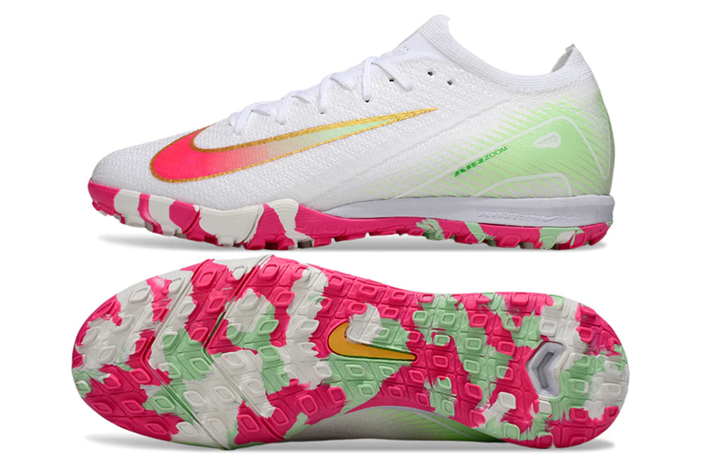 Chuteira Nike Mercurial Vapor 16 Elite Society - Branco/Rosa
