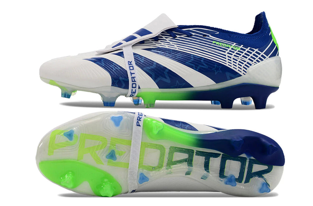 Chuteira Adidas Predstrike Elite Campo - Azul/Branco