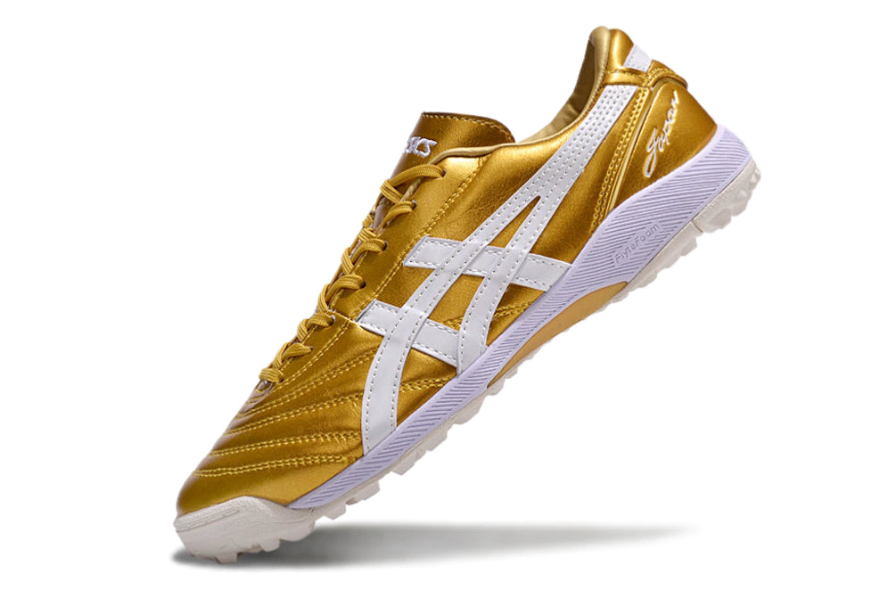Chuteira Asics Japan Society - Dourado/Branco