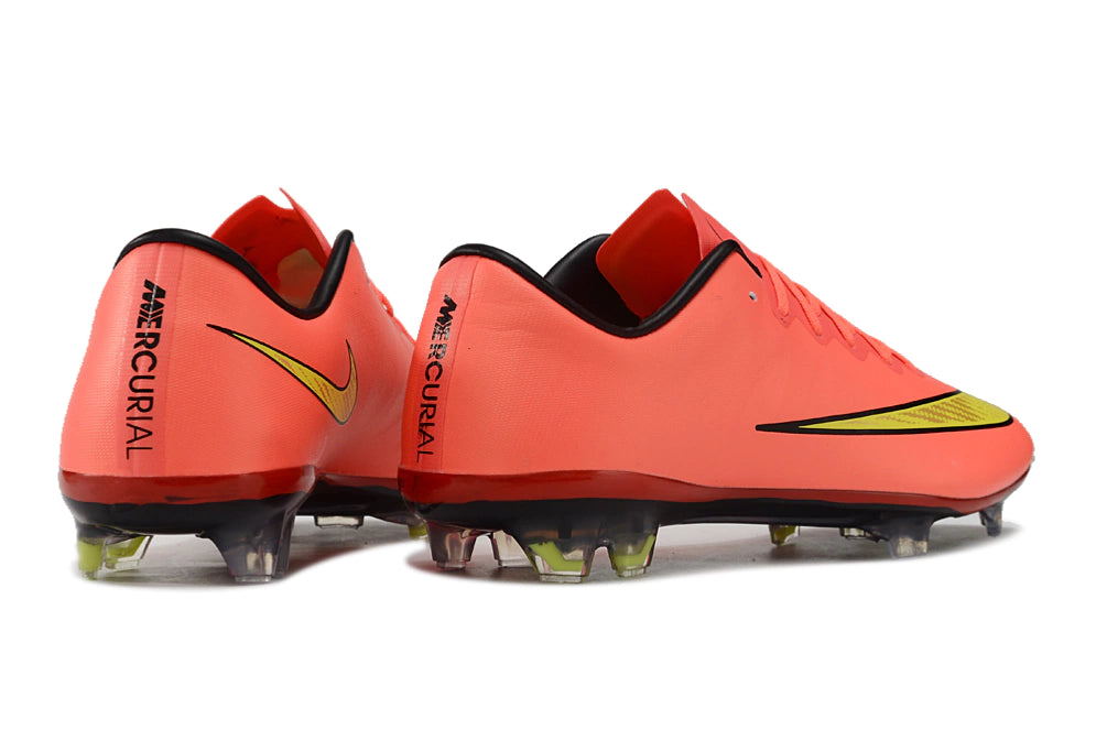 Chuteira Nike Mercurial Vapor 10 FG - Laranja/Amarelo