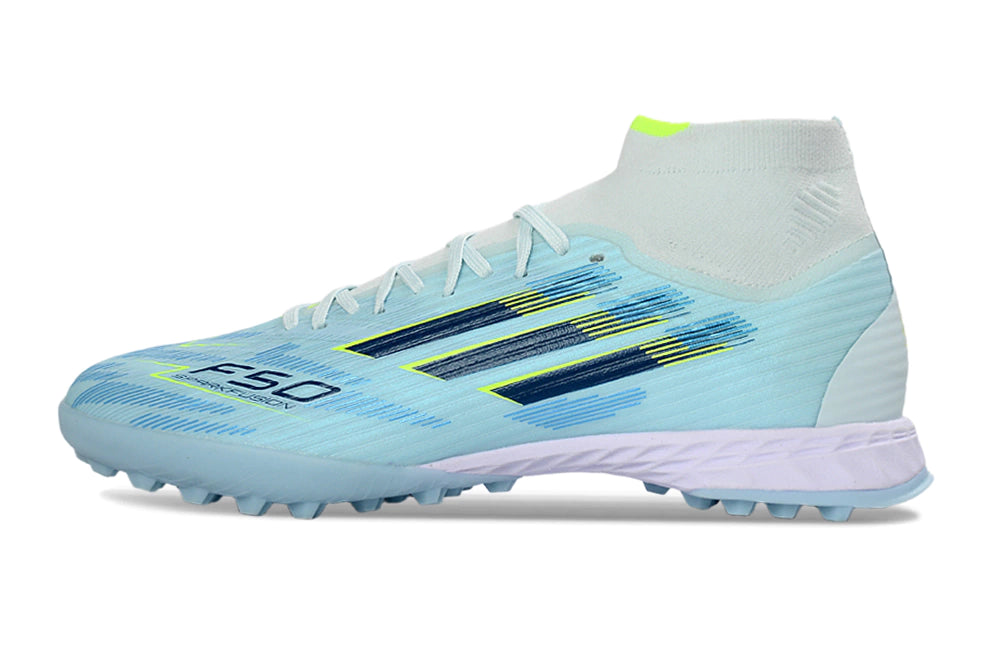 Chuteira Adidas F50 League Botinha Society - Azul