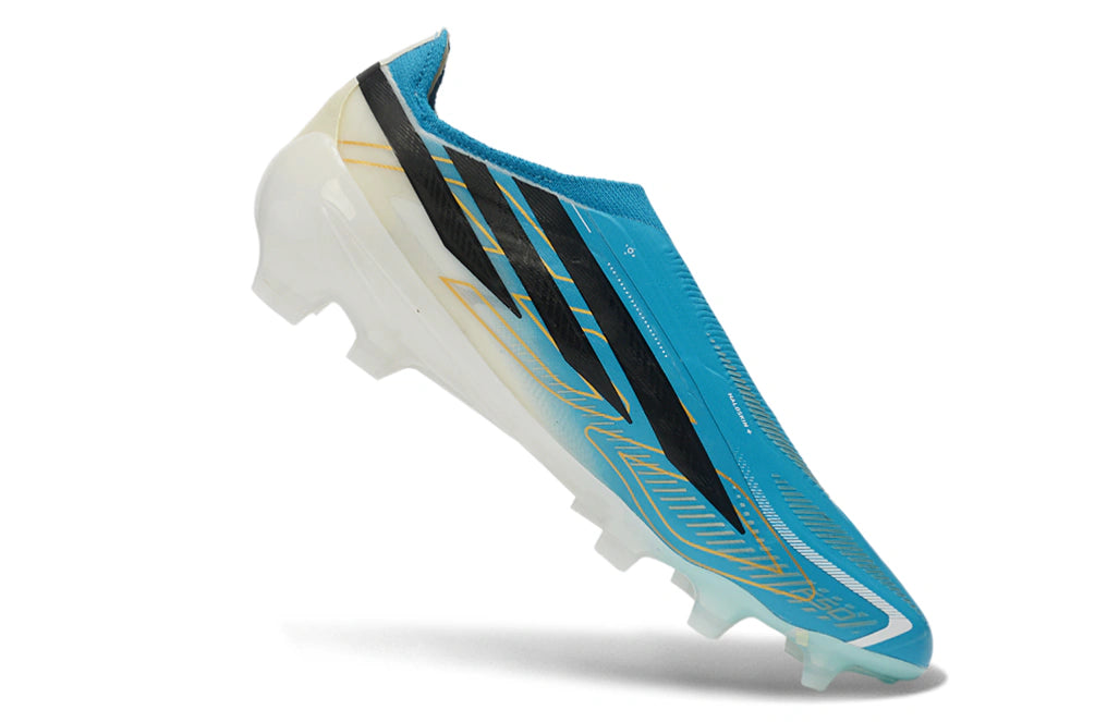 Chuteira Adidas F50 Hyperfast Laceless FG - Azul