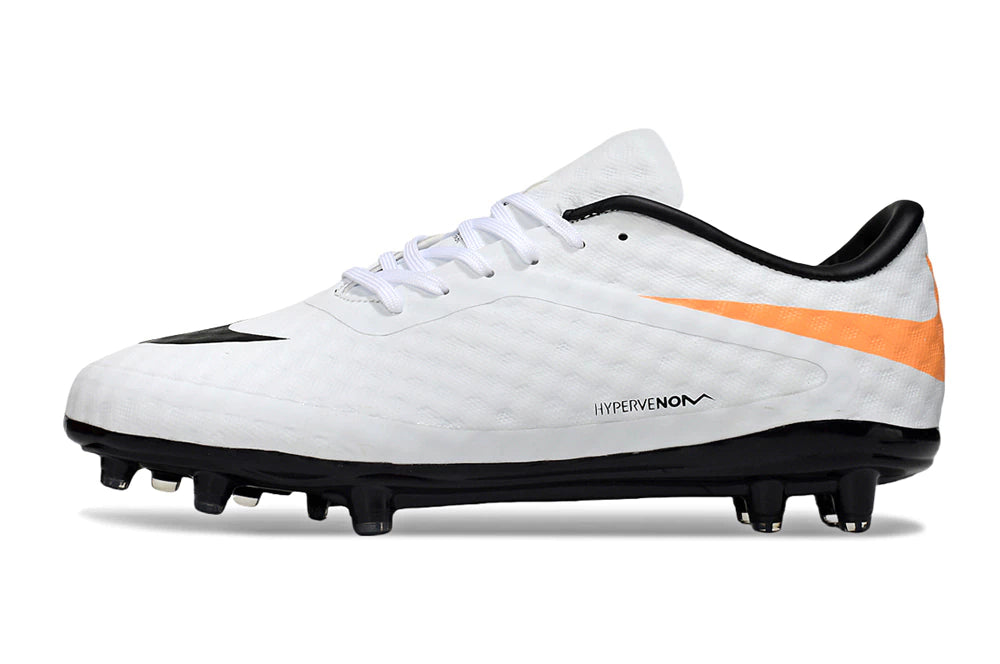 Chuteira Nike Hypervenom Phantom FG - Branco/Laranja