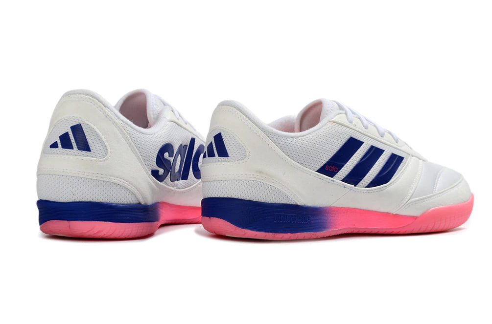 Chuteira Adidas Top Sala Competition Futsal - Branca/Rosa