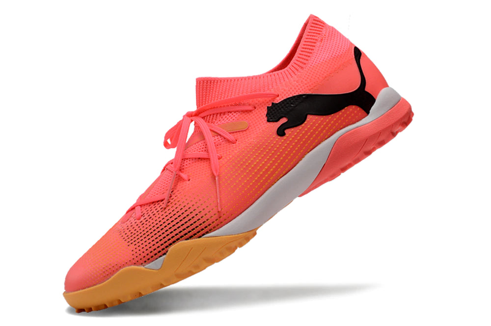Chuteira Puma Future 7 Match Society - Laranja/Preto/Branco