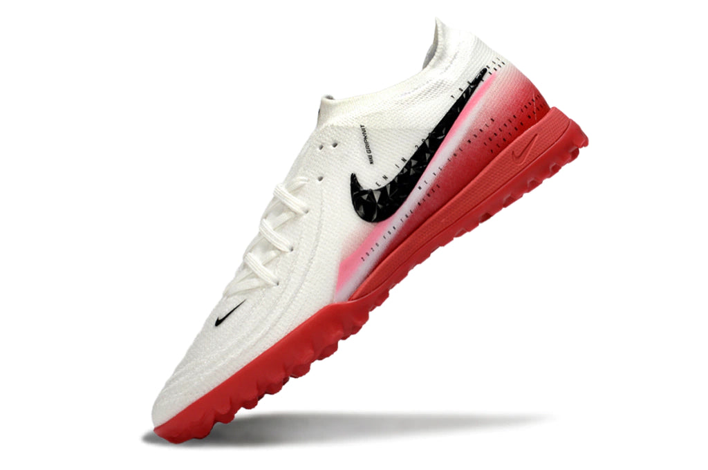 Chuteira Nike Phantom GX 2 Elite Society TF - Branco/Vermelho