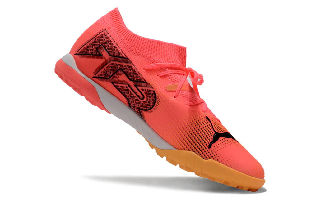 Chuteira Puma Future 7 Match Society - Laranja/Preto/Branco