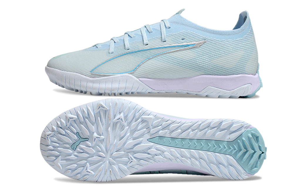 Chuteira Puma Ultra 5 Pro Cage Society - Branco/Azul
