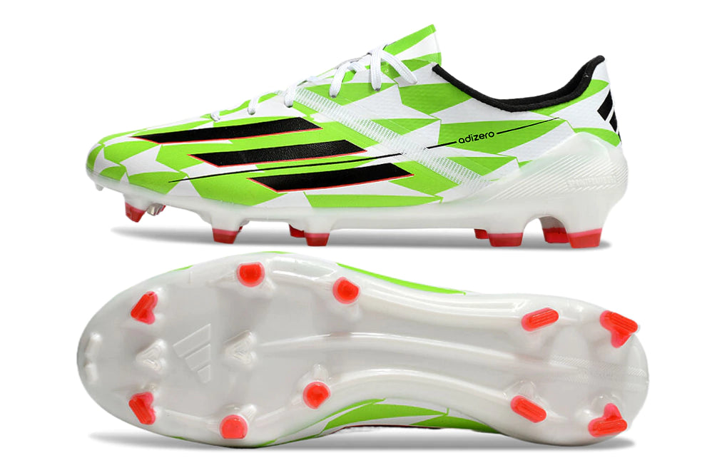 Chuteira Adidas F50 X Campo - Branco/Verde/Preto