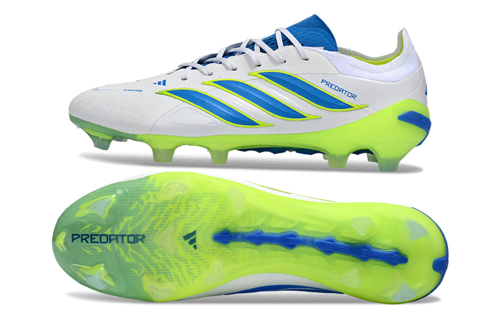 Chuteira Adidas Predator Elite 26 Campo FG - Azul/Verde