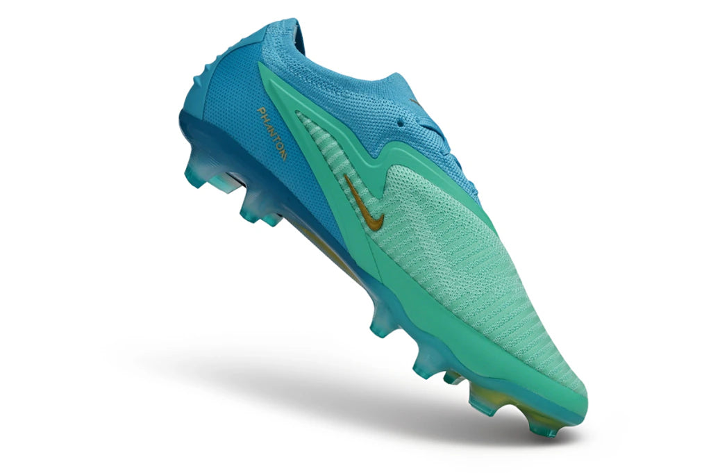 Chuteira Campo NIKE Phantom 6 Elite FG - Azul/Verde