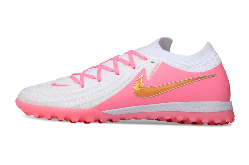 Chuteira Nike Phantom GX 2 Elite Society TF - Branco/Rosa