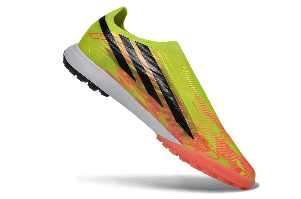 Chuteira Adidas F50 Hyperfast Laceless TF - Verde