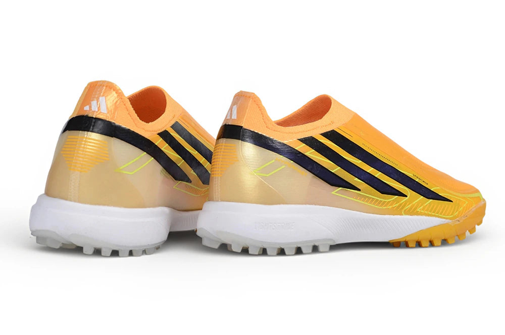 Chuteira Adidas F50 Hyperfast Laceless TF - Amarelo