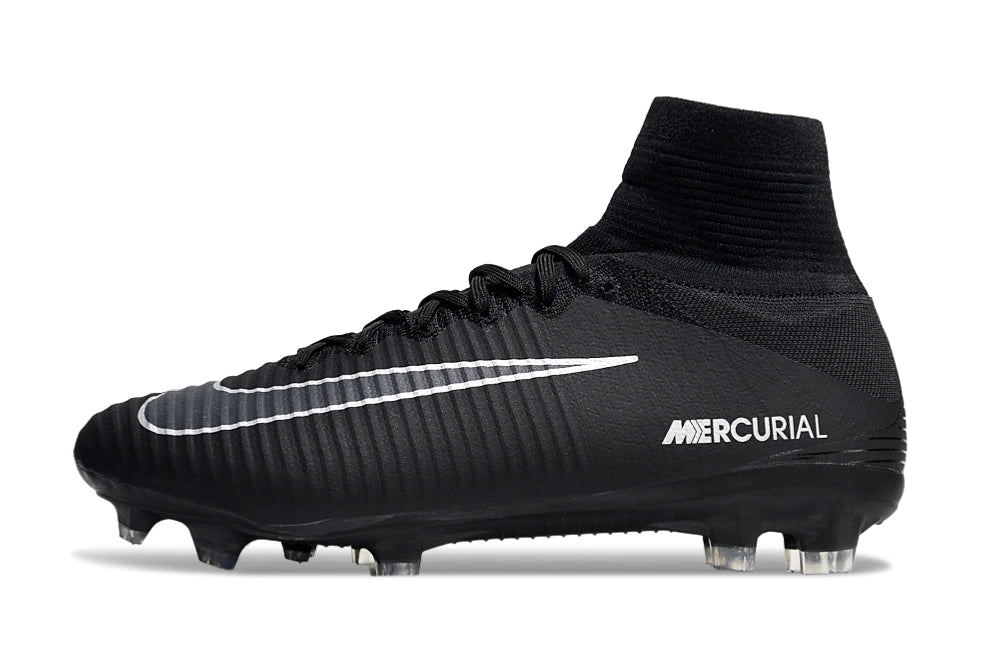 Chuteira Nike Mercurial Superfly 5 Elite Campo - Preto/Branco