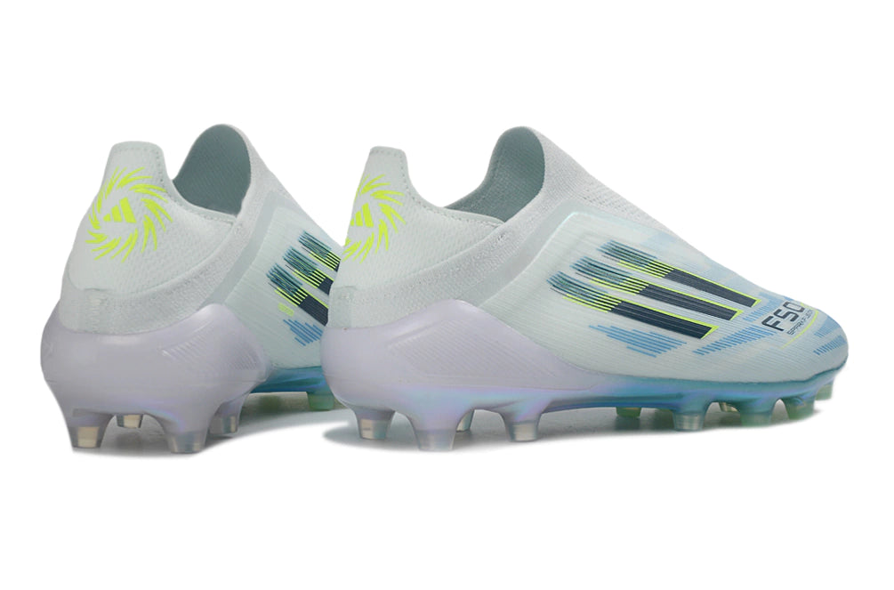 Chuteira Adidas F50 X Laceless Campo - Azul/Branco