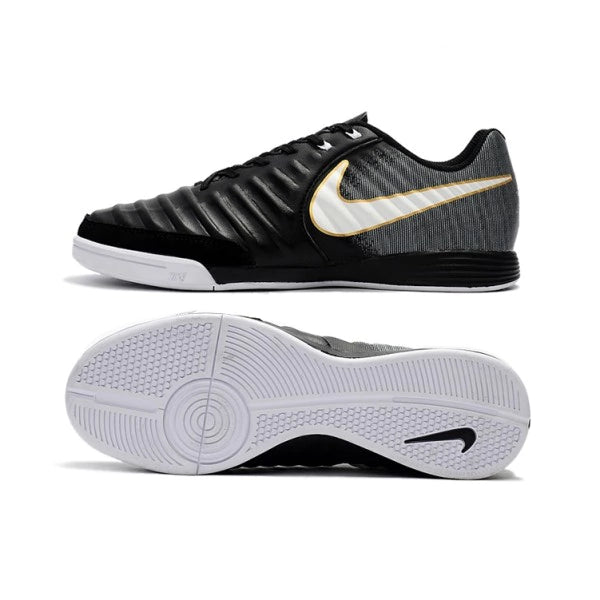 Chuteira Nike Tiempo Legend 7 Academy Futsal - Preto/Cinza