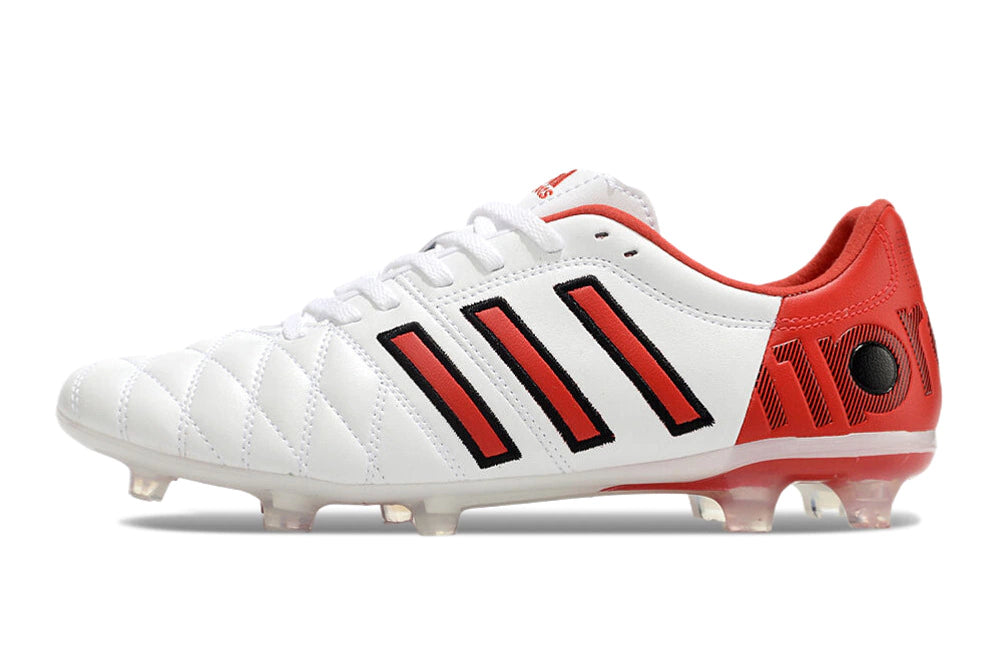 Chuteira Adidas Adipure 11Pro Campo FG - Branco/Vermelho