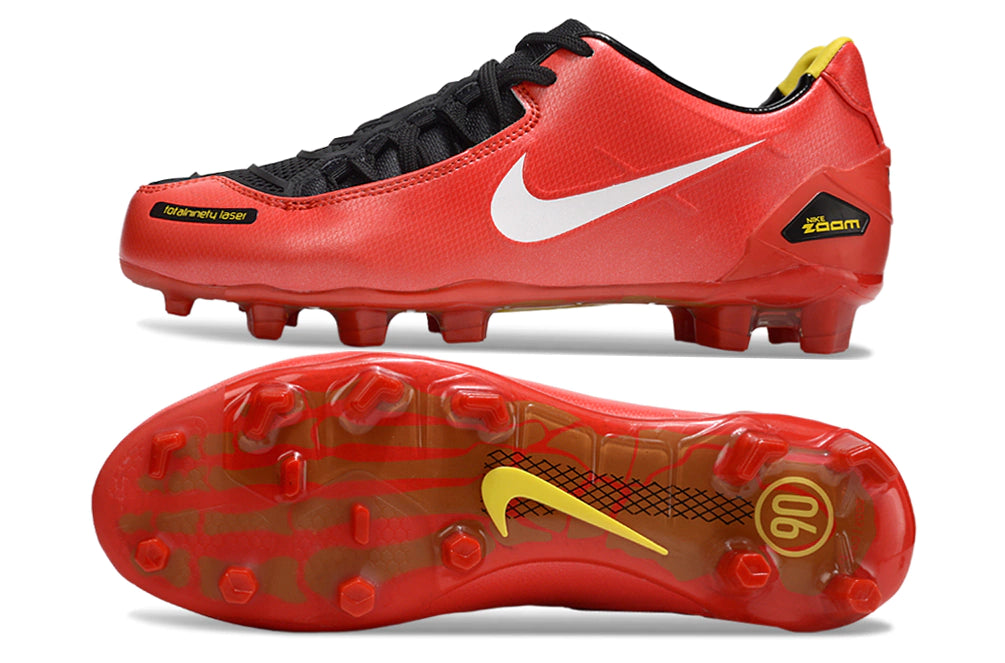 Chuteira Nike Total 90 Laser Campo - Vermelho