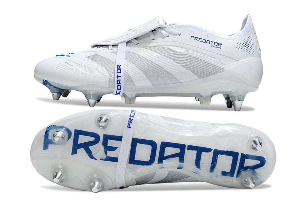 Chuteira Adidas Predator 25 Elite Tongue SG "Polar Victory"