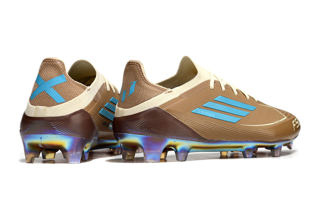Chuteira Adidas F50 X Campo - Marrom/Branco