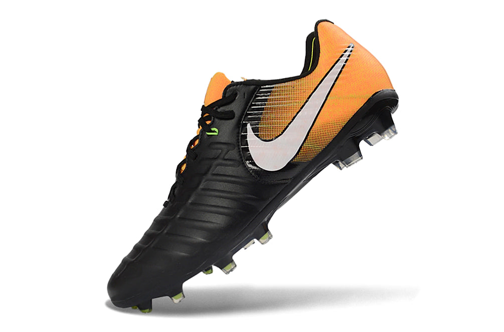 Chuteira Nike Tiempo Legend 7 Elite FG - Preto/Laranja