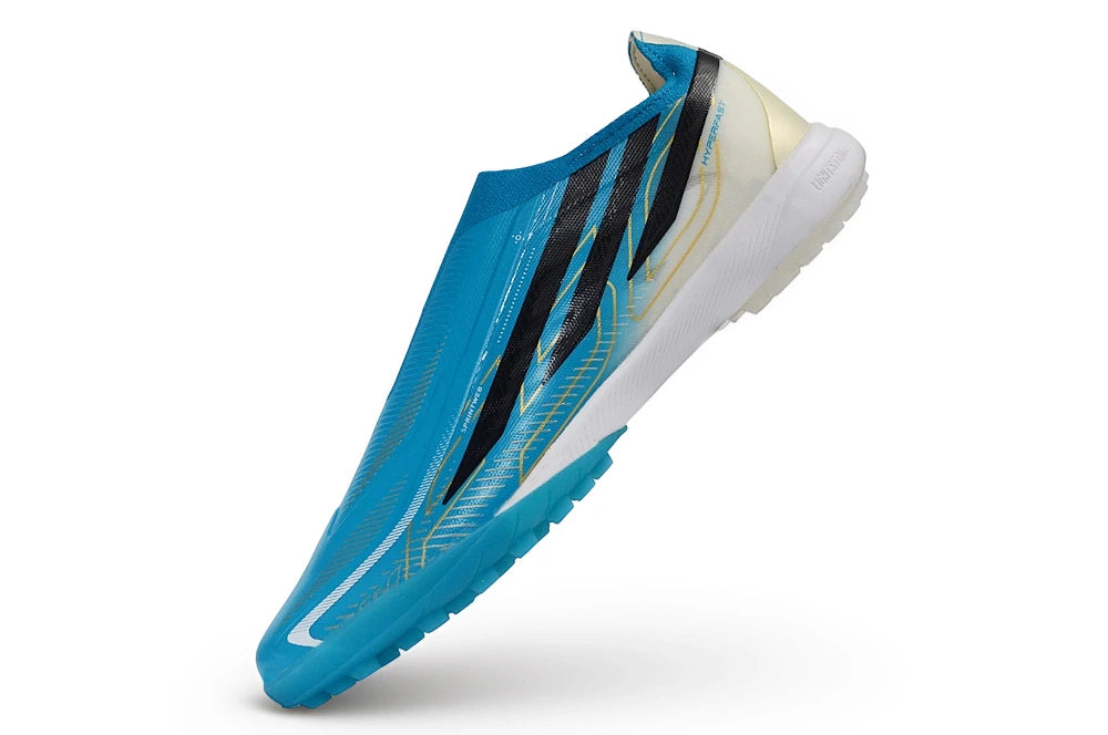 Chuteira Adidas F50 Hyperfast Laceless TF - Azul