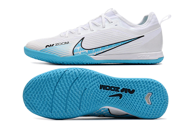 Chuteira Nike Mercurial Vapor 15 Pro Futsal IC - Azul claro/Branco