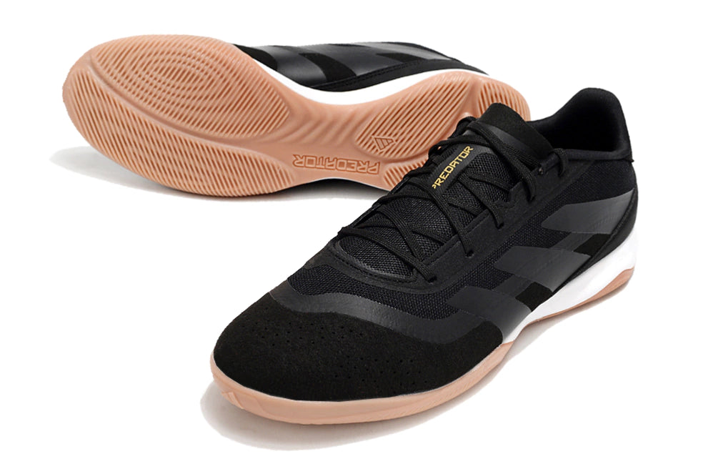 Chuteira Adidas Predator Elite Futsal - Preto/Marrom/Branco