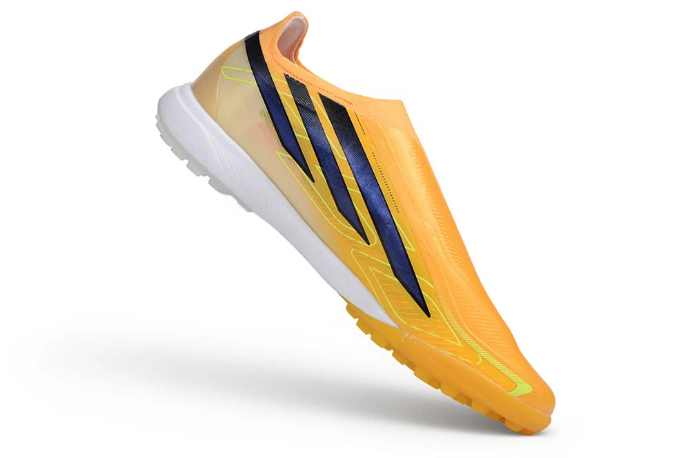Chuteira Adidas F50 Hyperfast Laceless TF - Amarelo