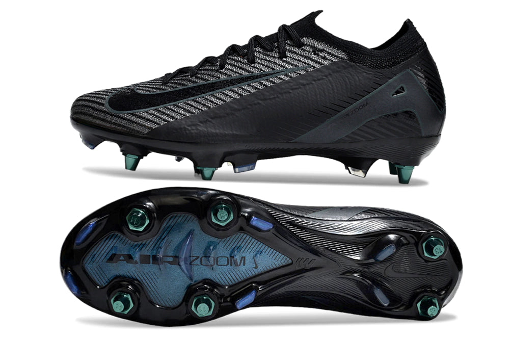 Chuteira Nike Air Zoom Mercurial Vapor 16 Elite SG - Preto/Azul/Branco