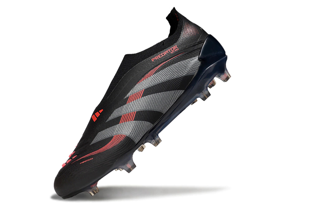 Chuteira Adidas Predator Elite 25 Laceless Campo "Stealth Victory"