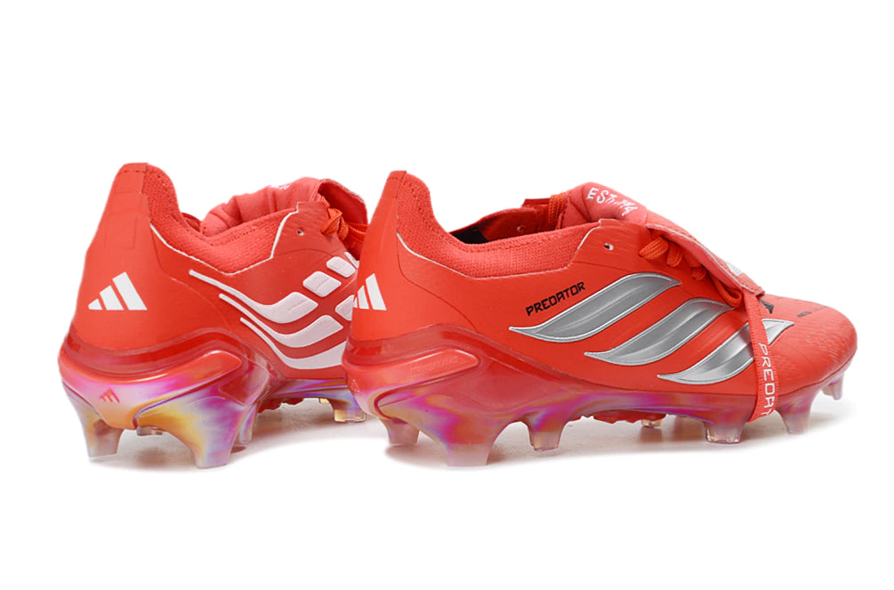 Chuteira Adidas Predator Tongue 26 Elite FG - Vermelho