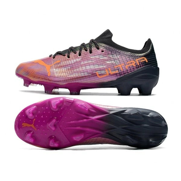 Chuteira Puma Ultra 1.3 Campo FG - Rosa/Preto