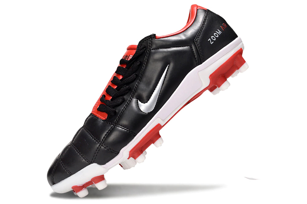 Chuteira Nike Total 90 Campo - Preto/Vermelho