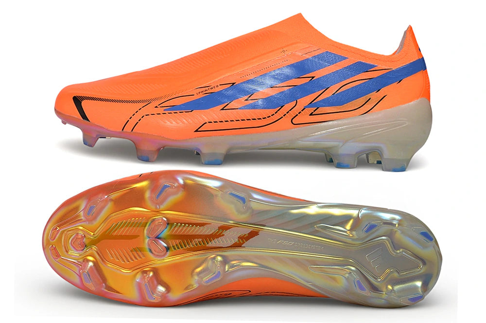 Chuteira Adidas F50 Hyperfast Laceless FG - Laranja